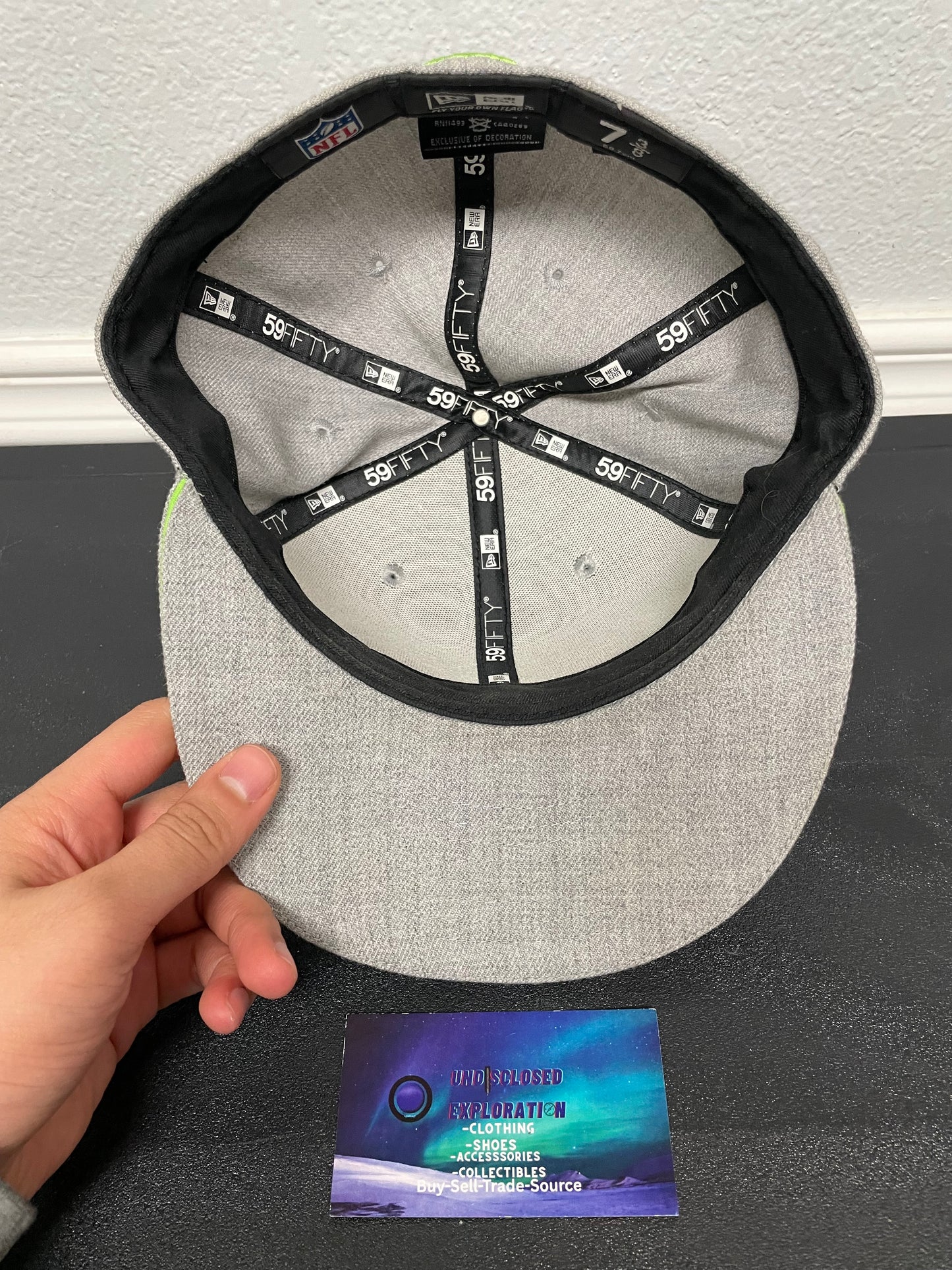 Seattle Seahawks grey fitted hat
