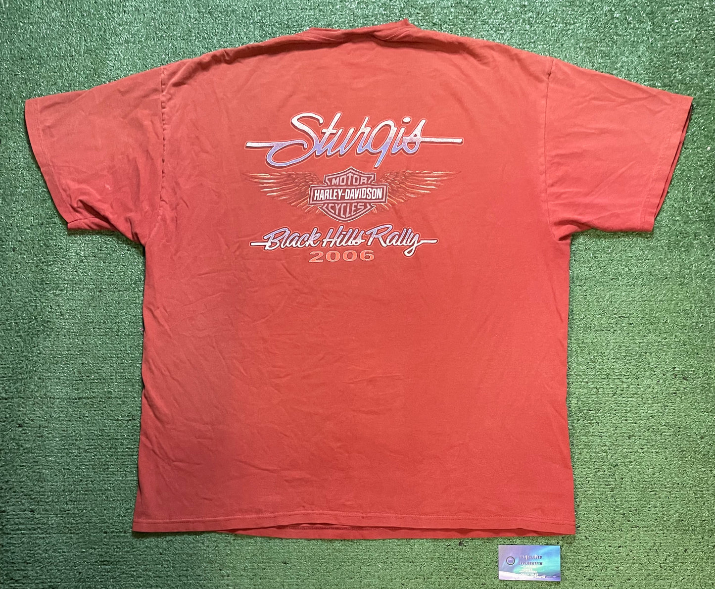 Vintage 2000s Harley Davidson sturgis orange tee