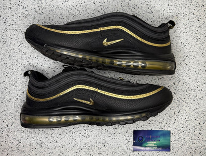 Nike Air Max 97 Black Gold 12 Men/13.5 Women “Preowned”