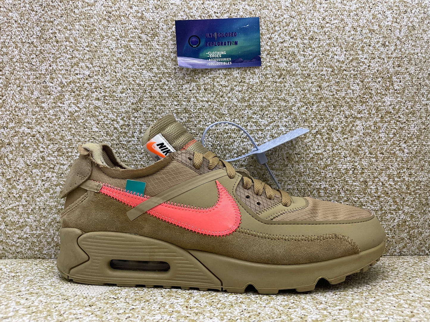 Nike Air Max 90 Off-White Desert Ore 10.5 Men/12 Women “Preowned”