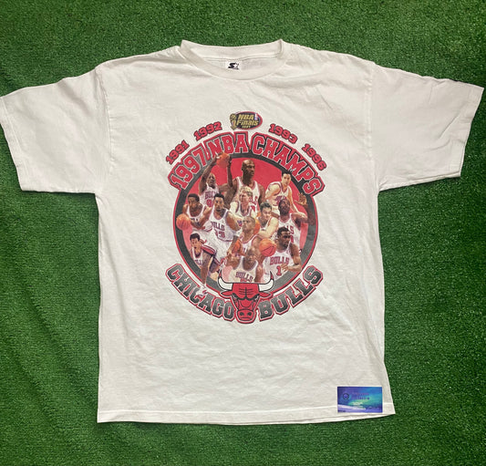 Vintage 1997 nba champs Chicago bulls