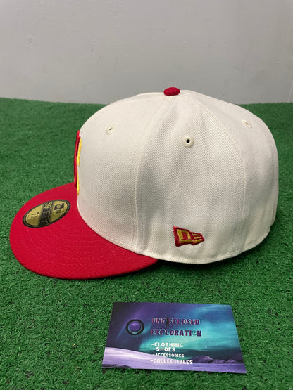Seattle Mariners red and gold 30th anniversary patch new era hat