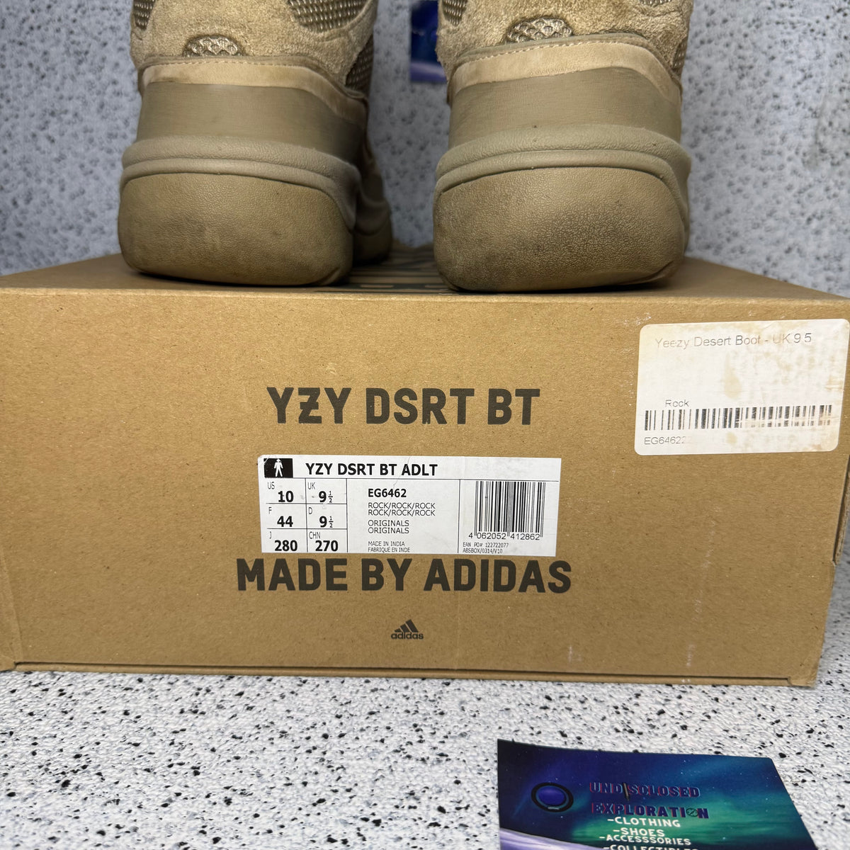 Adidas Yeezy Desert Boot Rock 10 Men “Preowned”