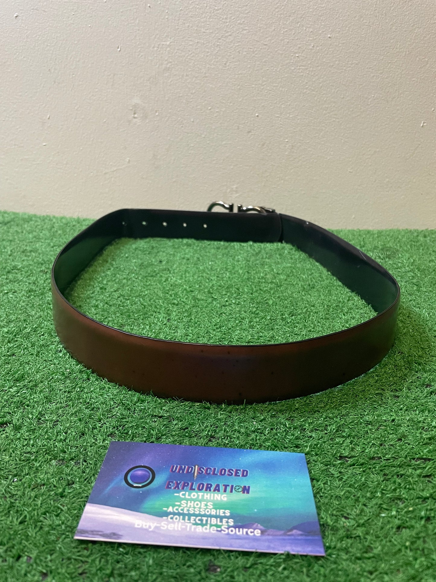 Salvatore Ferragamo black and leather belt