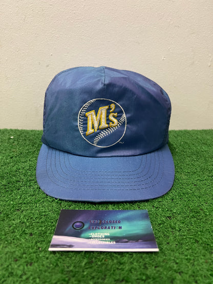 Vintage 1990s Seattle mariners blue and yellow hat