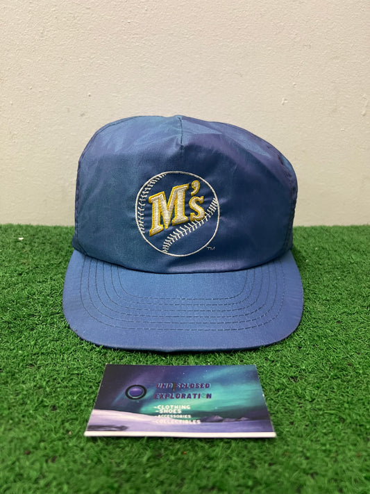 Vintage 1990s Seattle mariners blue and yellow hat
