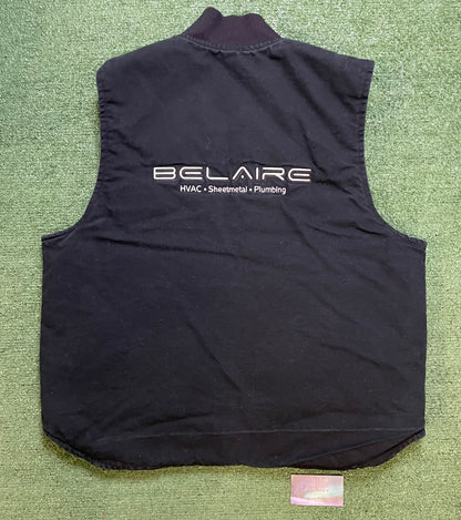 Vintage 2000s Carhartt black embroidered vest