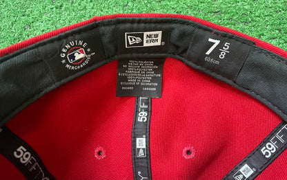 Chicago White Sox white and red fitted hat