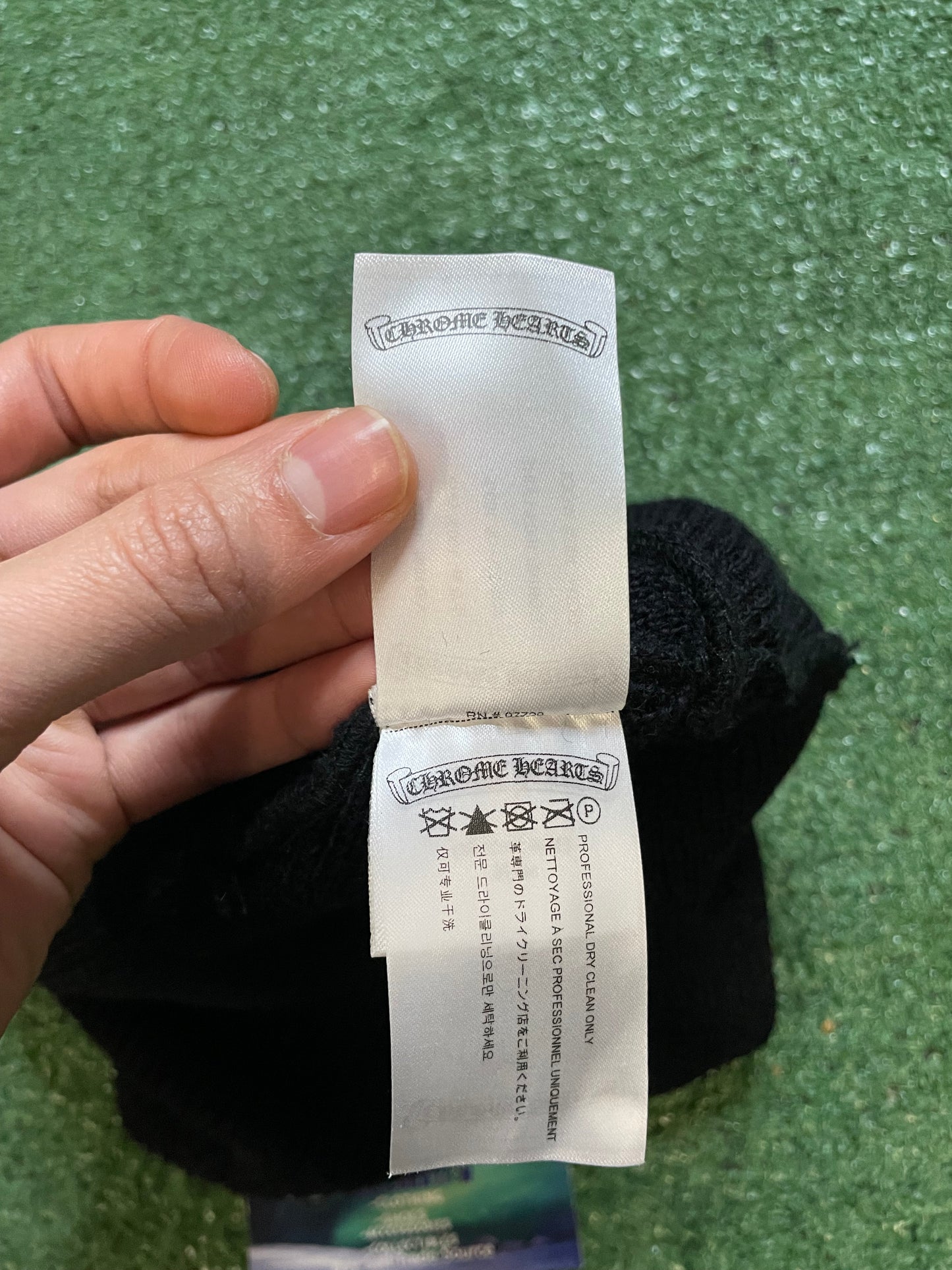 Chrome Hearts plus cross black beanie
