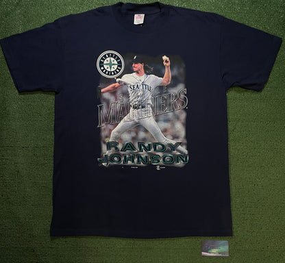 Vintage 1990s Seattle Mariners Randy Johnson photo tee
