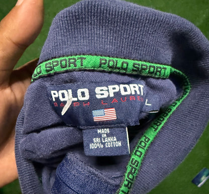 Vintage Polo Sport Ralph Lauren Striped Quarter Zip Shirt