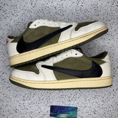 Jordan 1 Low Medium Olive 9 Men “Preowned”