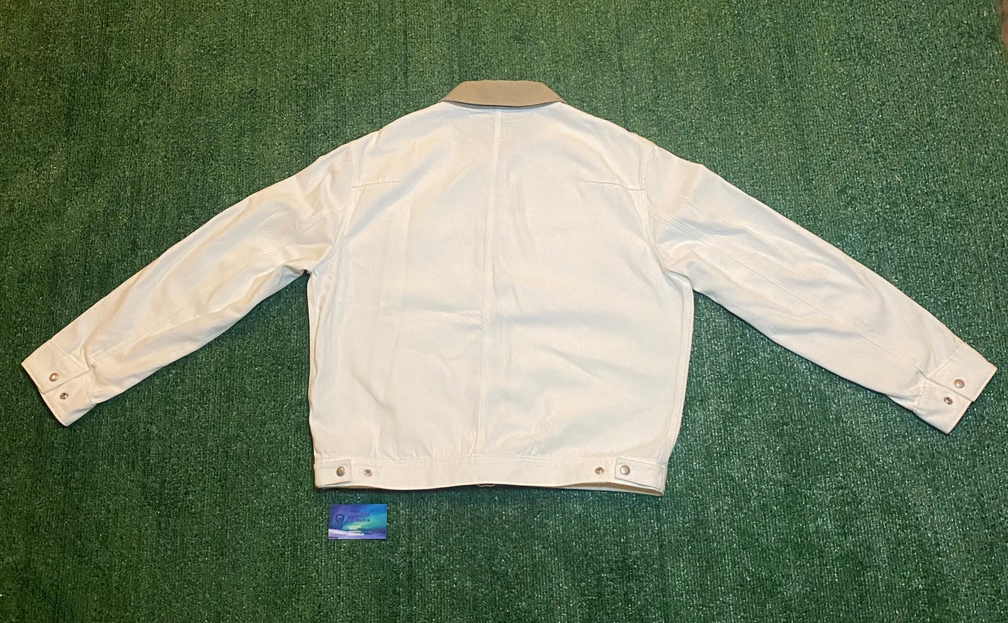 Aime Leon dore white mechanic jacket