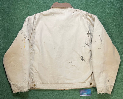 Vintage 1990s Carhartt beige Detroit jacket