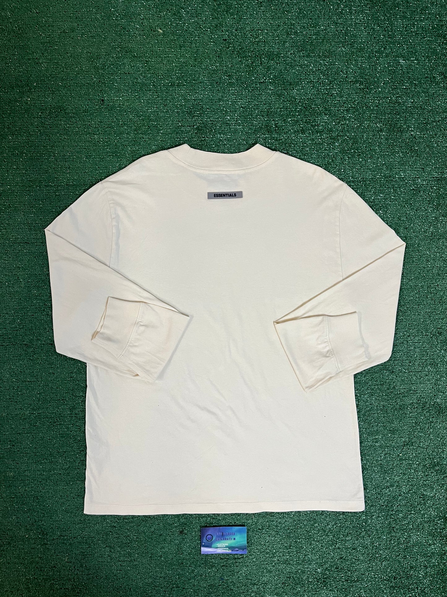 Fear of God Essentials long sleeve buttercream tee