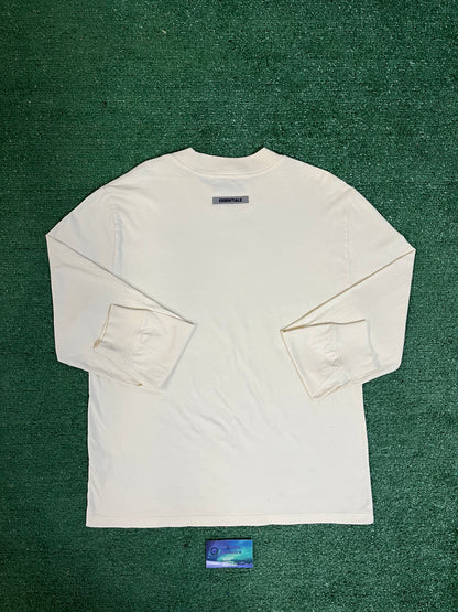 Fear of God Essentials long sleeve buttercream tee