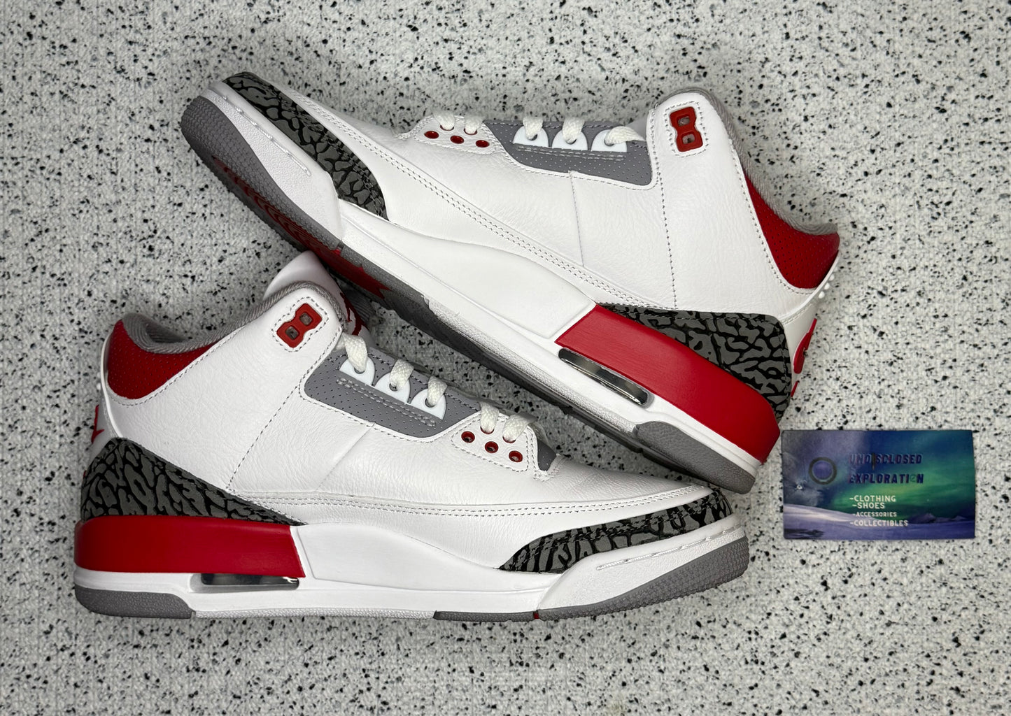 Jordan 3 Fire Red 8.5 Men/10 Women “Preowned”