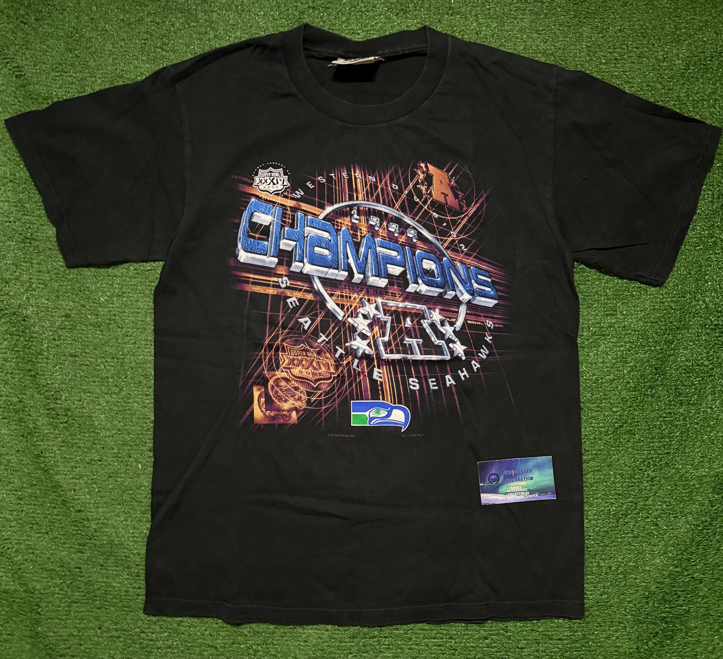 Vintage Seattle Seahawks 1999 AFC West Championship Shirt