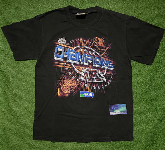 Vintage Seattle Seahawks 1999 AFC West Championship Shirt
