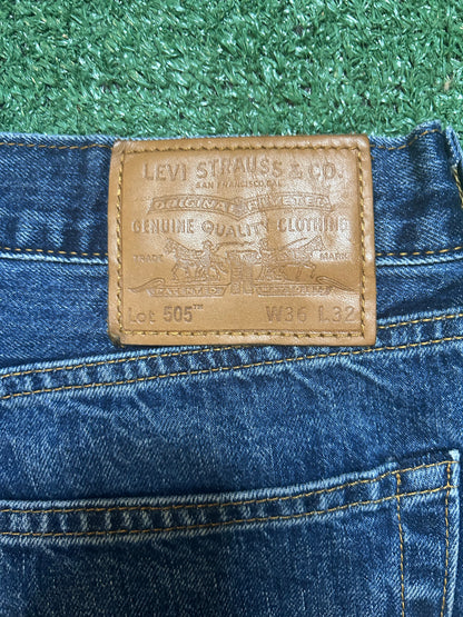 Levi 505 premium dark wash jeans