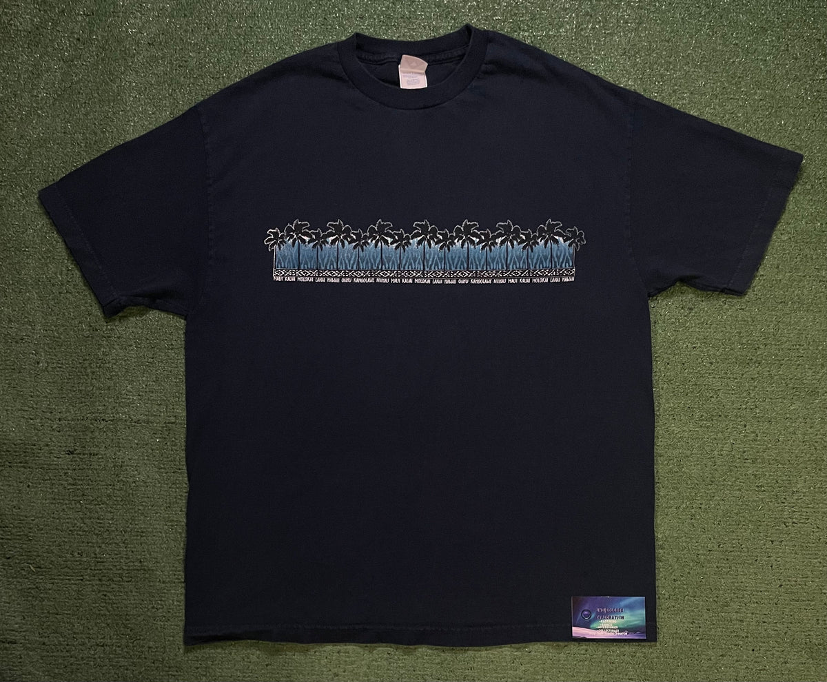 Vintage Hawaii palm tree city tee