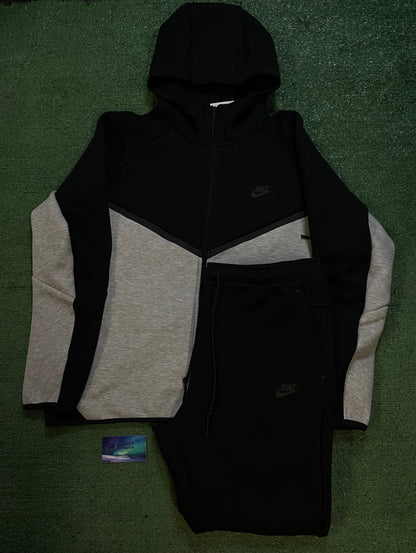 Nike tech fleece grey and black sweatsuit