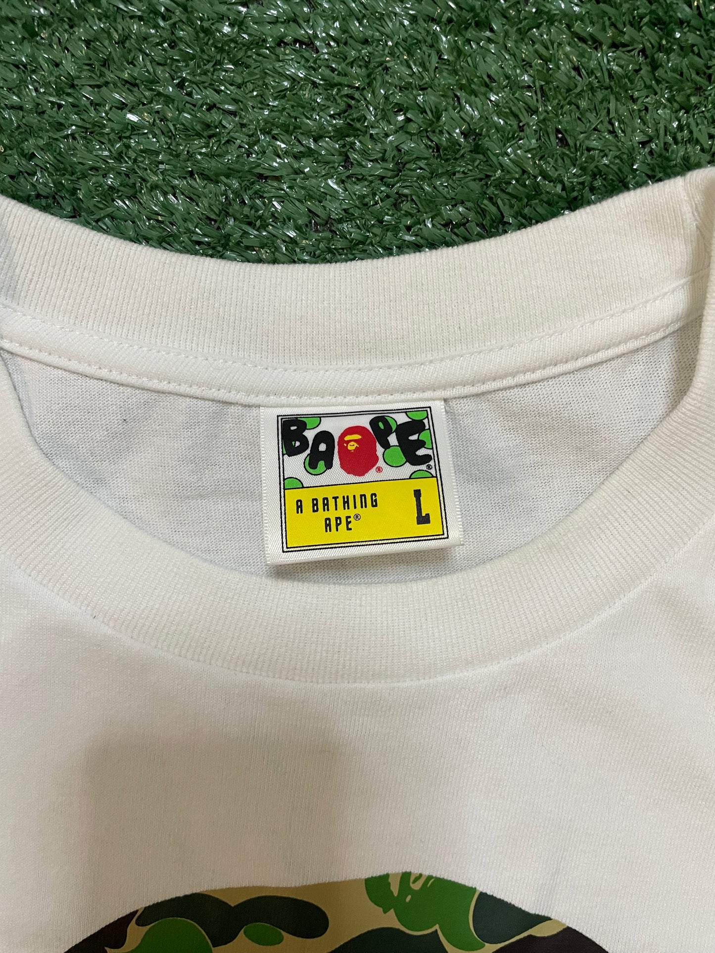 Bape abc camo big ape head tee