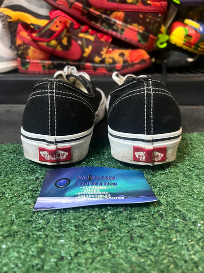 Vans authentic classic black size 7.5men/9women