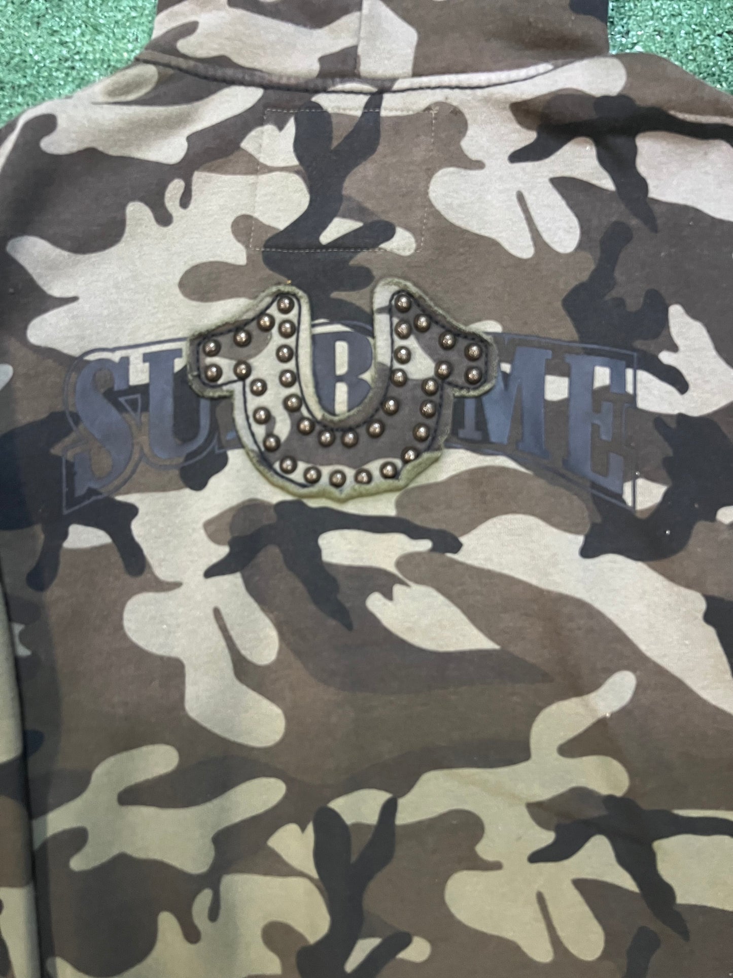 Supreme X true religion camo hoodie