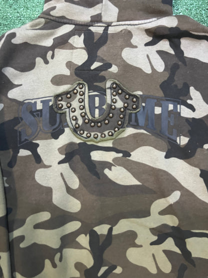 Supreme X true religion camo hoodie