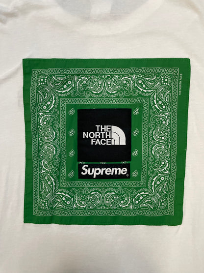 Supreme X the north face green bandana tee