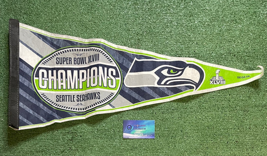Seattle Seahawks SuperBowl 48 XLVII champions pennant