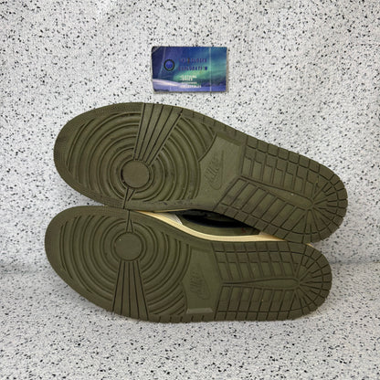 Jordan 1 Low Travis Scott Medium Olive 10 Men “Preowned”