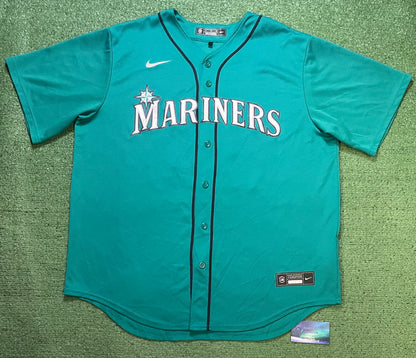Seattle Mariners teal Seattle Nike alternate Ken Griffey #24 baseball jersey