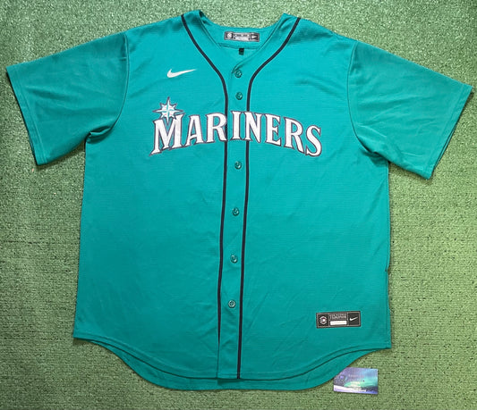 Seattle Mariners teal Seattle Nike alternate Ken Griffey #24 baseball jersey
