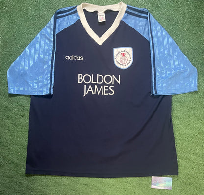 Vintage Crewe Alexandra FC 1997 1998 Adidas Boldon James shirt
