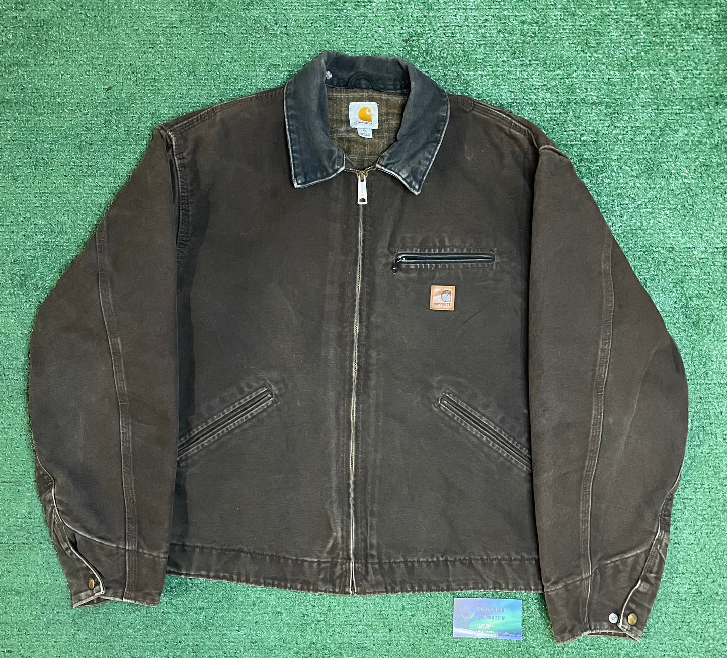 Vintage Carhartt dark brown Detroit jacket