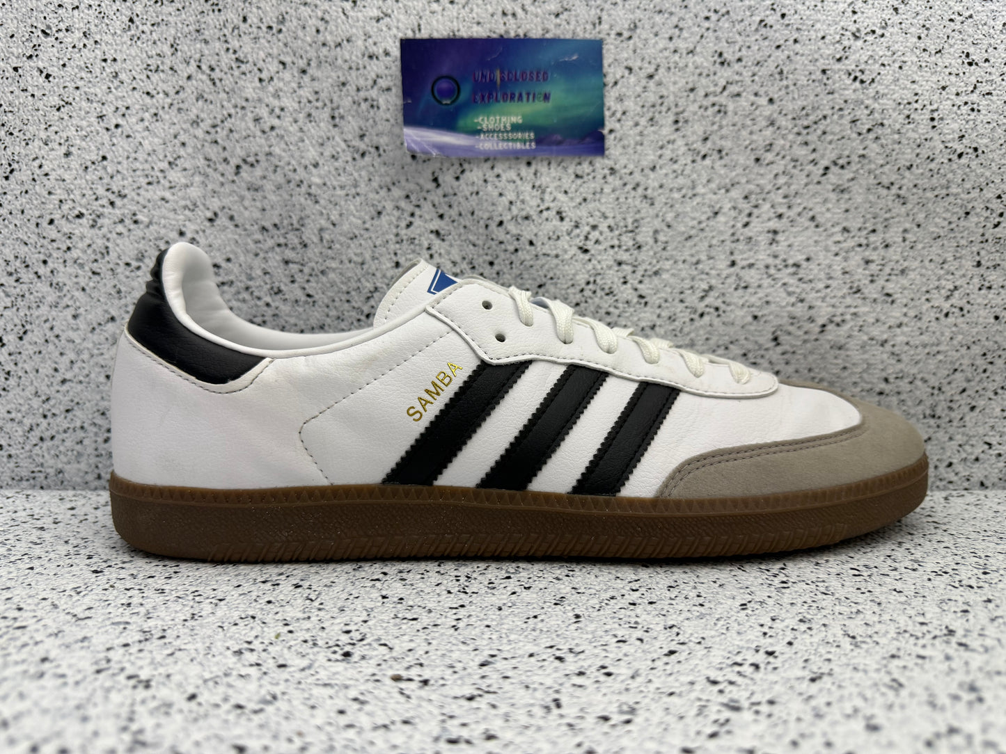 Adidas Samba Vegan White Gun 12 Men/13.5 Women “Preowned”