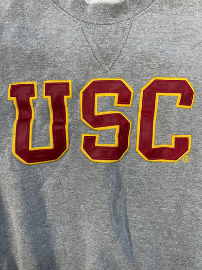 Vintage 1990s Embroidered USC University Southern of California Crewneck