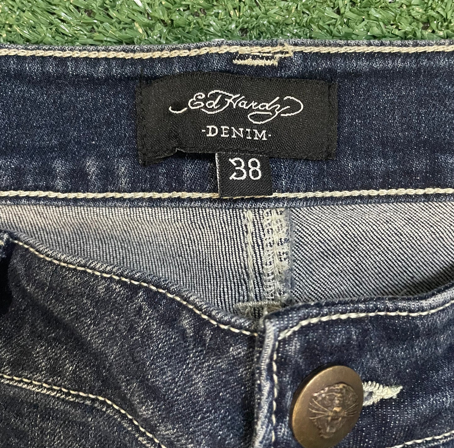 Ed Hardy eagle and snake jeans