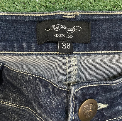Ed Hardy eagle and snake jeans