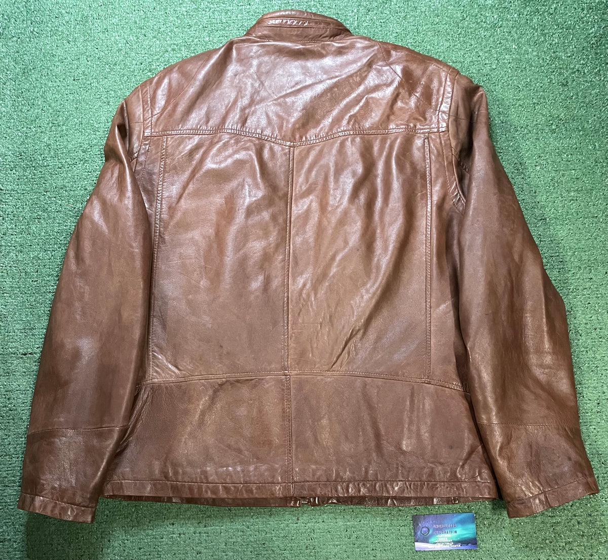 Marc New York brown Leather moto jacket