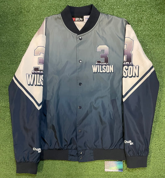 Seattle Seahawks Russell Wilson chalkline jacket