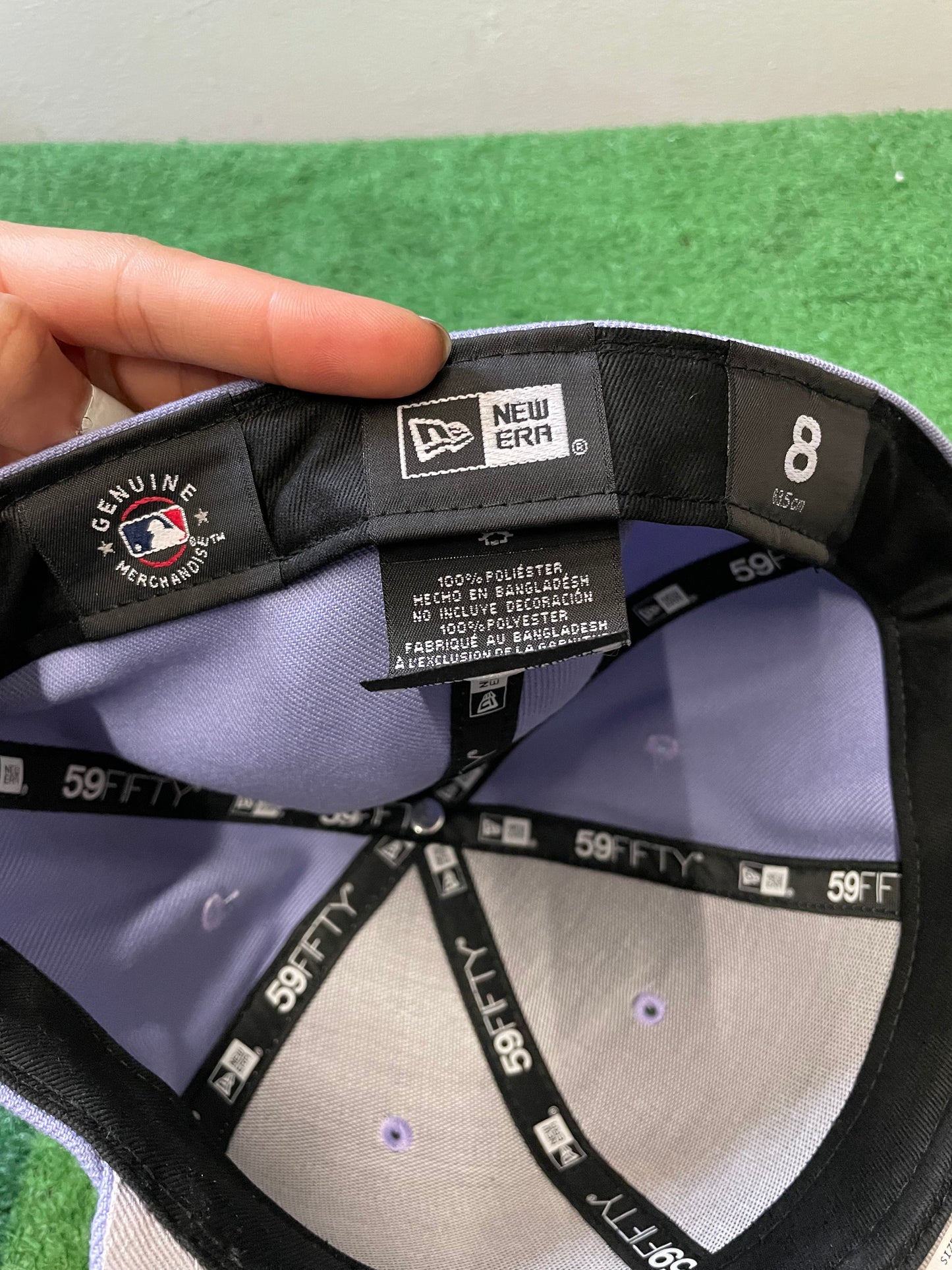Seattle Mariners lavender new era fitted hat