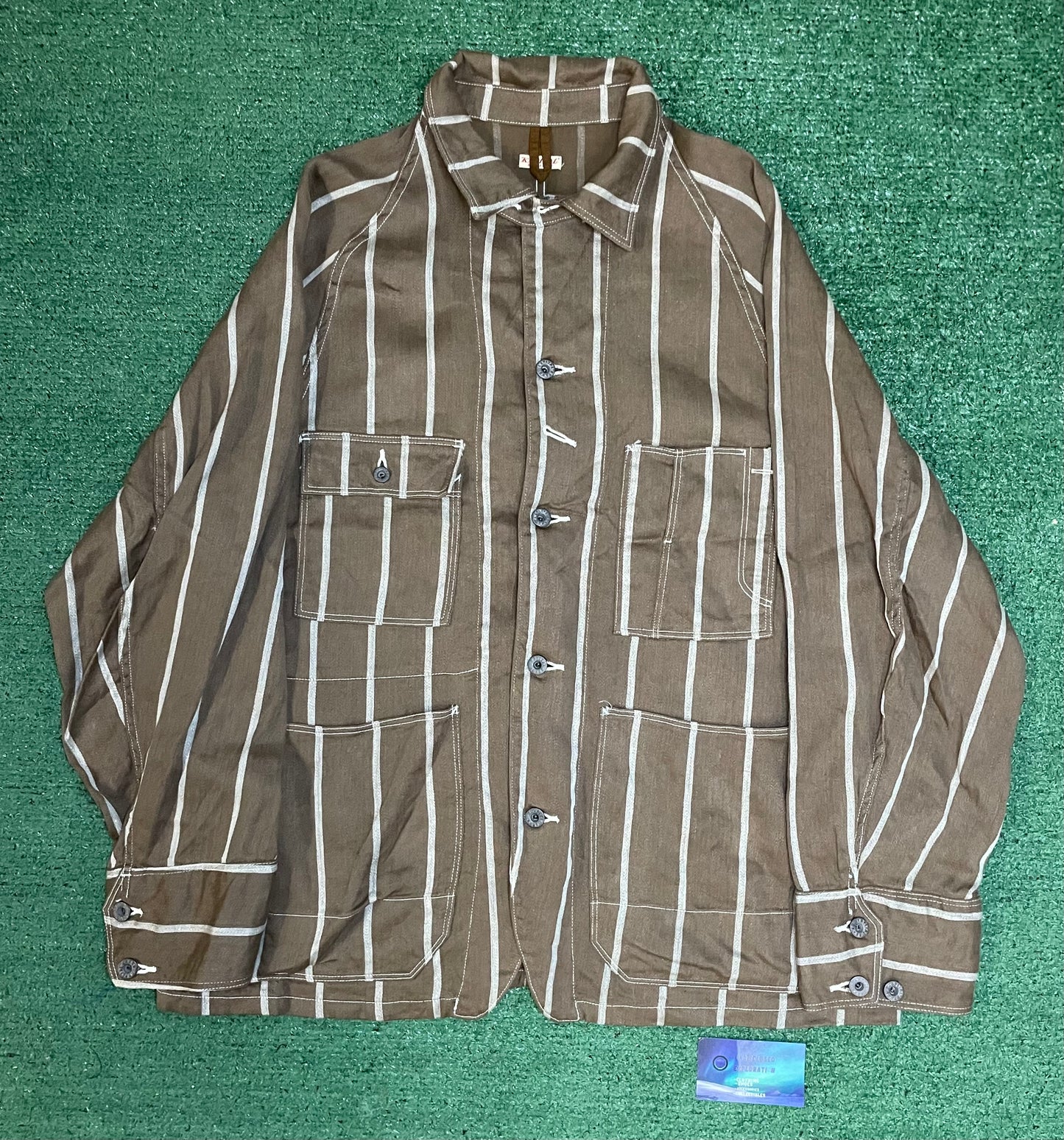 Kapital linen Phillies stripe coverall jacket
