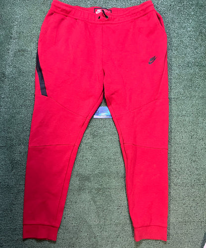 Nike tech fleece red sweatpants