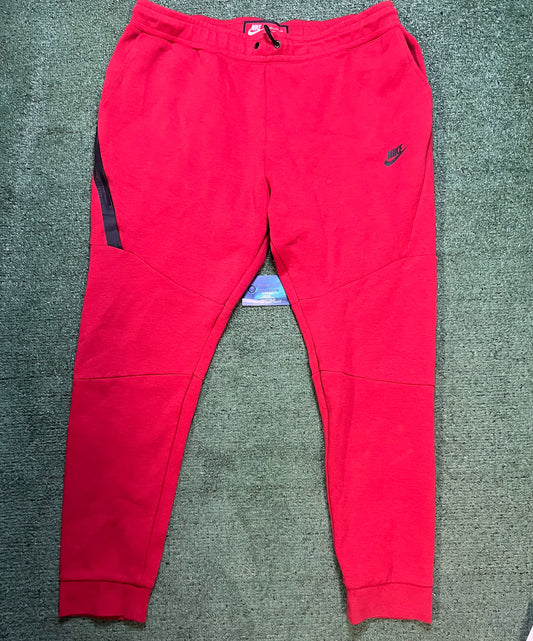Nike tech fleece red sweatpants