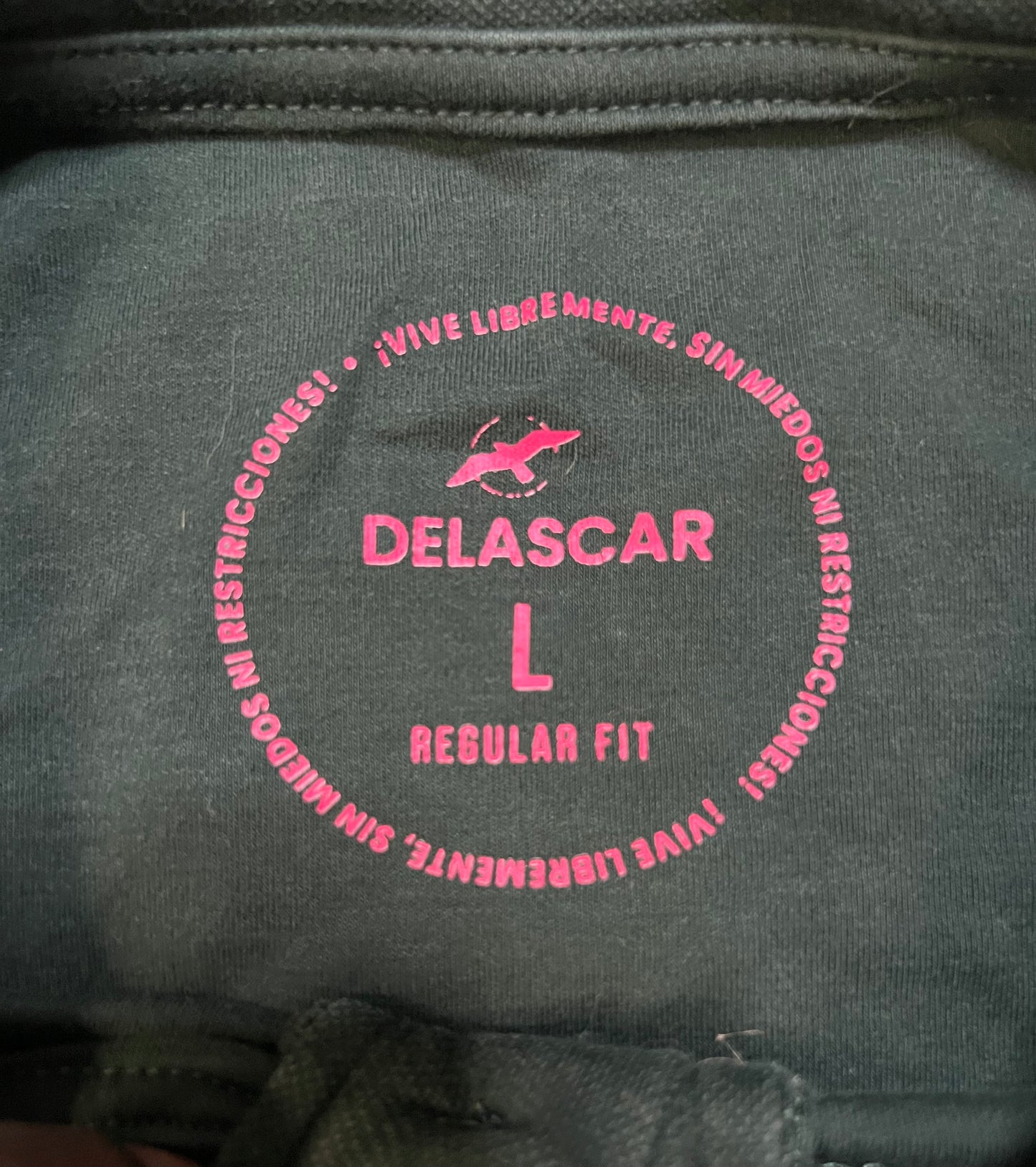 Delascar green short sleeve Henley shirt