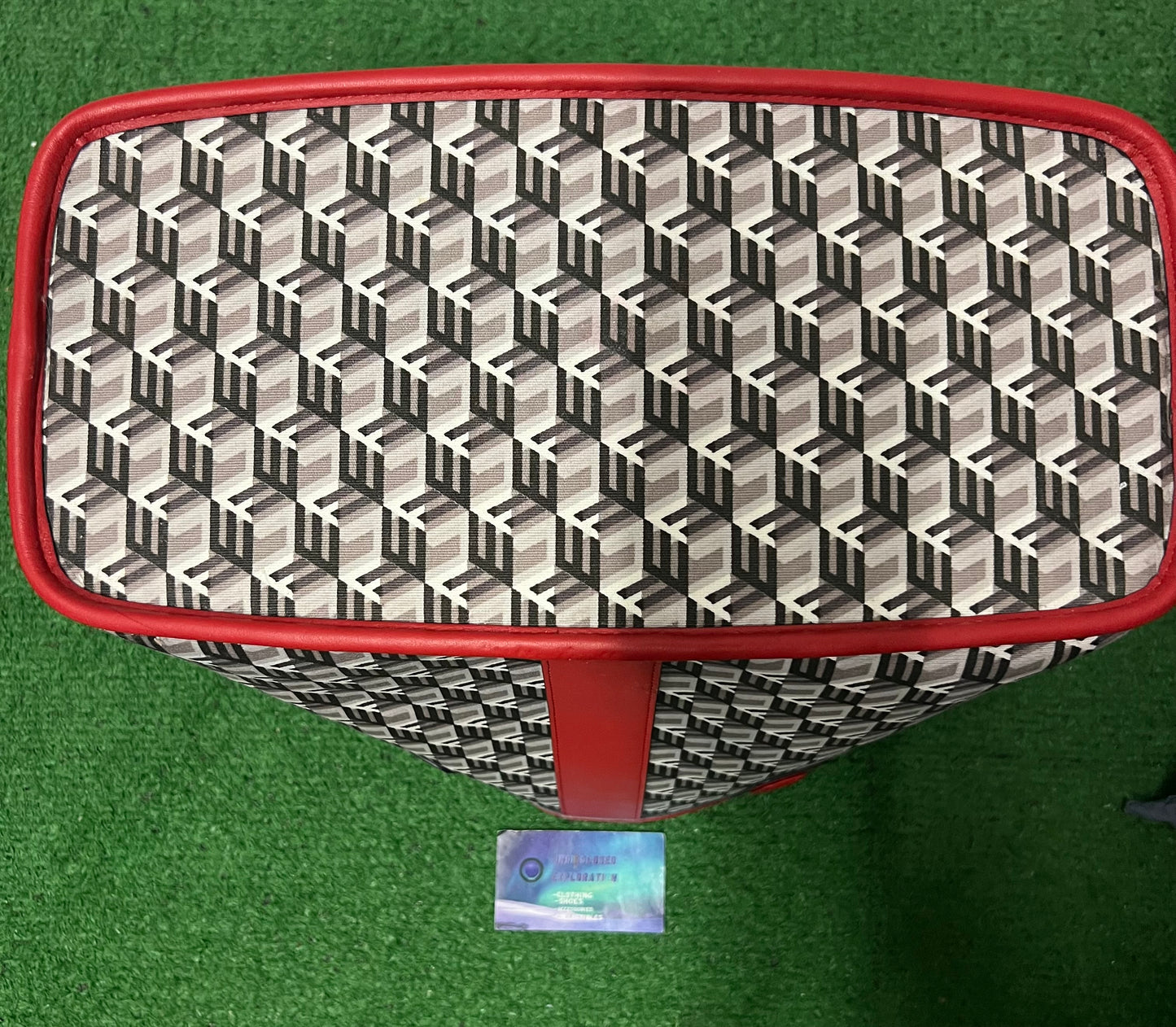 MCM Reversible Liz Visetos candy red bag