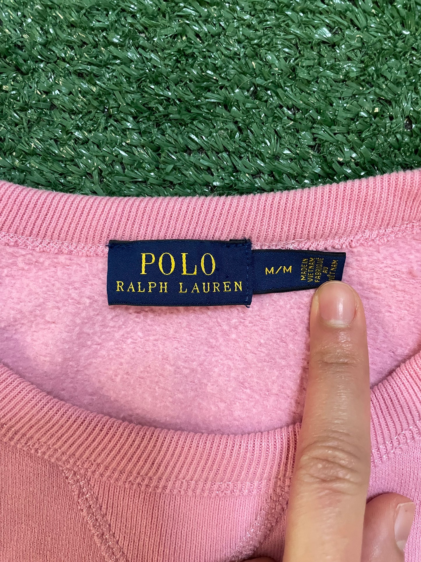Vintage polo Ralph Lauren bubblegum pink crewneck